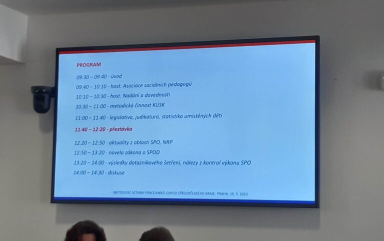 Metodický den vedoucích pracovníků OSPOD Středočeského kraje